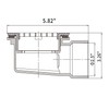 2" Low Profile Shower Drain with 2" x 1-1/2" Reducer