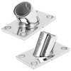 Boat Handrail Base Fitting Stainless Steel 60 Degree Rectangular Boat