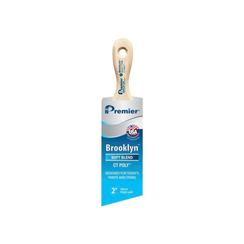 Premier Brooklyn 2 in. W Soft Angle Paint Brush