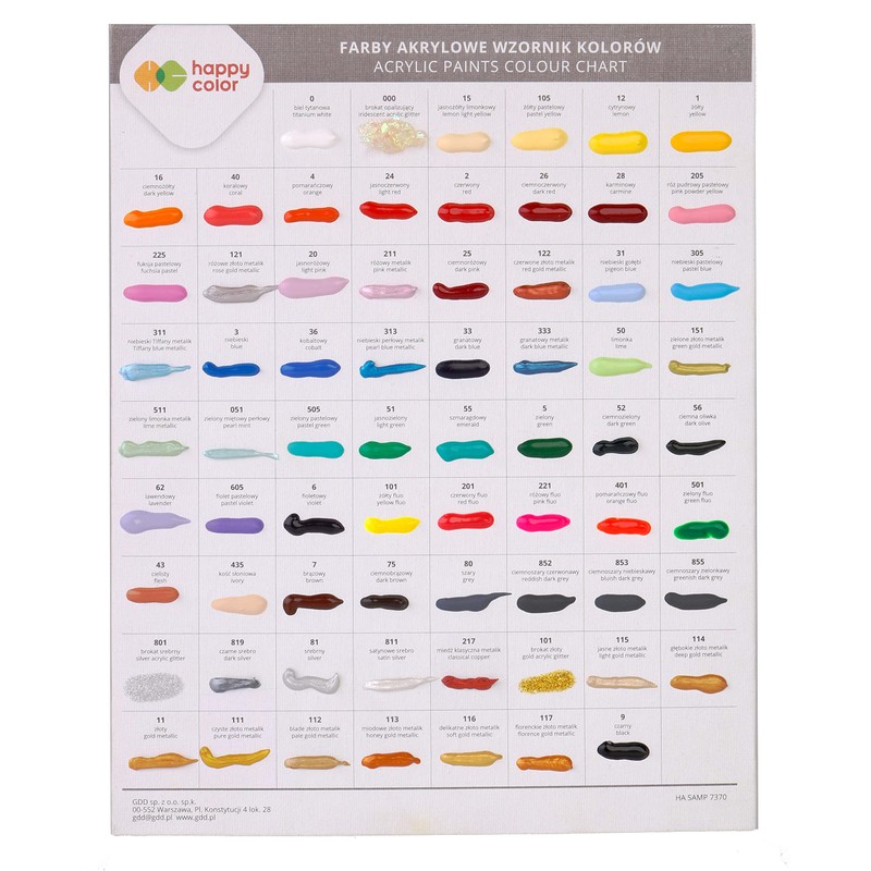 Happy Color Acrylic paint 75 ml, yellow