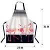 BGBDEIA Flamingo Apron Adjustable Neck Bib Apron for Men Women,Suitable