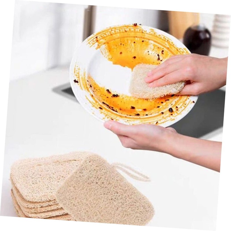 Baluue 3pcs Dish Towels Cleaning Sponges Dish Scrubber Bowl Scrubber