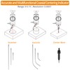 Neoteck Coaxial Centering Indicator 0-0.15''/0.0005'' Diall Indicator Set with Storage