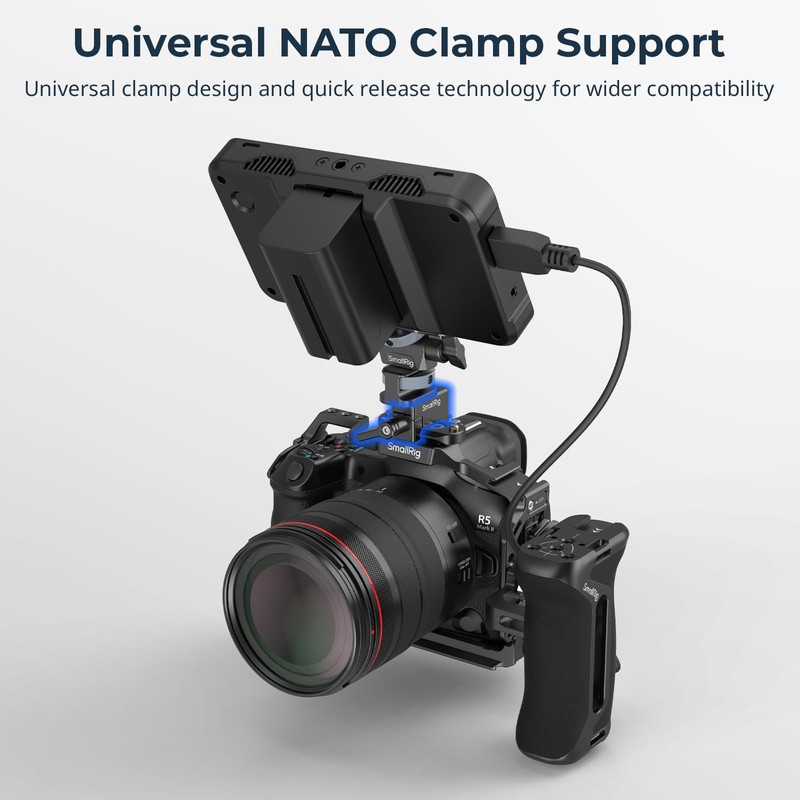 SmallRig NATO Clamp, Quick Release Clamp with 1/4" 3/8" M2.5