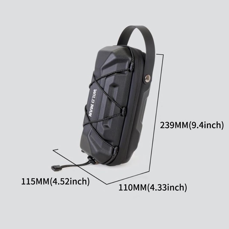 WILD MAN 2L Rainproof Quick Release Bike Handlebar Bag Hard