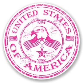 2 x 10cm United States of America USA Vinyl Sticker Travel Laptop Flag Map #5770 (10cm x 10cm)