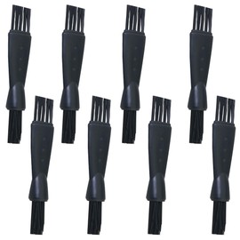 JJHXSM 8PCS Dual Head Plastic Cleaning Brush 60mm/2.4in Keyboard Brush Chain Brush Archaeological Small Bristle Brush Garlic Mashers Cleaning Brush Used to Clean Spice Herb Grinder Powder Residue