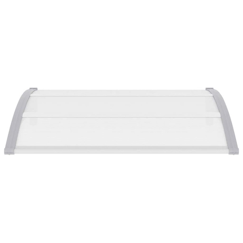 vidaXL Door Canopy with Brackets and Sheets in Grey/Clear