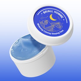 Briol Homme Men's Night Moisture Cream Skin Soothing Moisturizing Azulene Men's Whitening Gel Type Apply and Sleep Pack / 남자 나이트 수분 크림 피부 진정 보습 아줄렌 남성 화이트닝 젤 타입 바르고자는팩