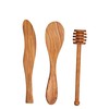 Scanwood Olive Wood Shaker Spoon Dipper Set
