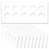 [10 Pack] NEU 5-Gang Duplex Receptacle Outlet Switch Cover Mid-Size