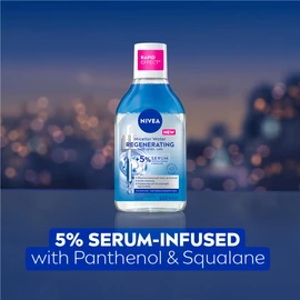 NIVEA Regenerating Micellar Water 400ml | With 5% Serum Containing Panthenol & Squalane | Removes Waterproof Makeup, Dirt & Impurities | Gently Cleanses | Restores Moisture | Regenerates Dull Skin