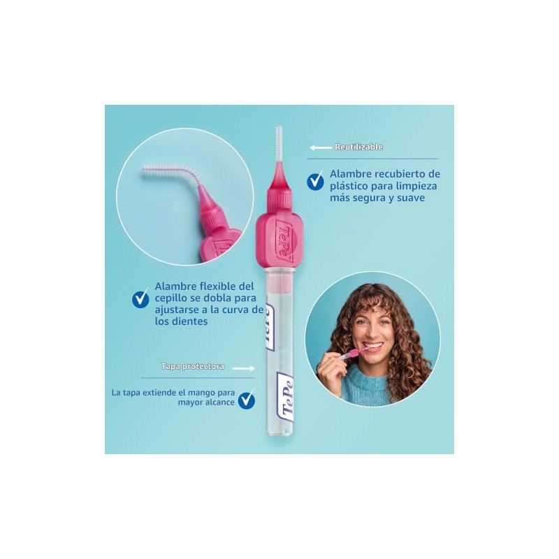 TEPE - Cepillo interdental original suave para limpieza de dientes,
