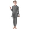 FYMNSI Burkini Swimsuits for Girls Kids Muslim Swimsuit Islamic Hijab