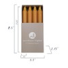 Northern Lights Candles - 7" 12pk Tapers - Caramel -