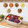 BEFOY 4PCS Stainless Steel Food Storage Container with Lids Bento