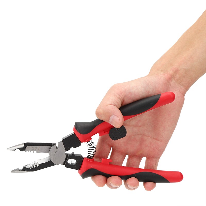 6 in 1 Steel Wire Stripper MultiFunctional Crimping Pliers Cutter
