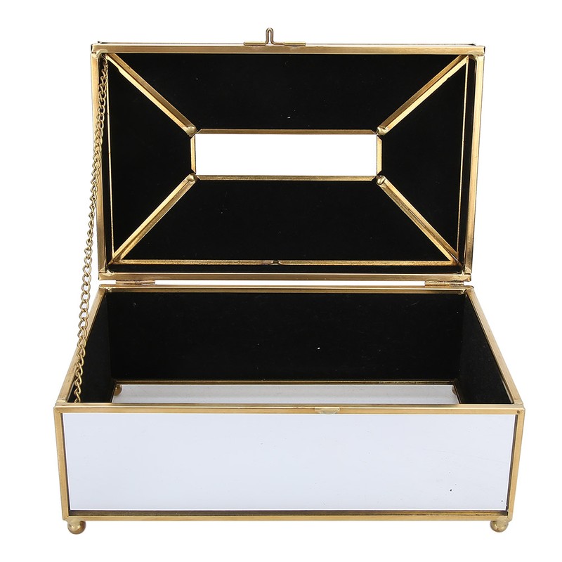 Household Mirror Surface Tissue Box Living Room Makeup Tissue Napkin