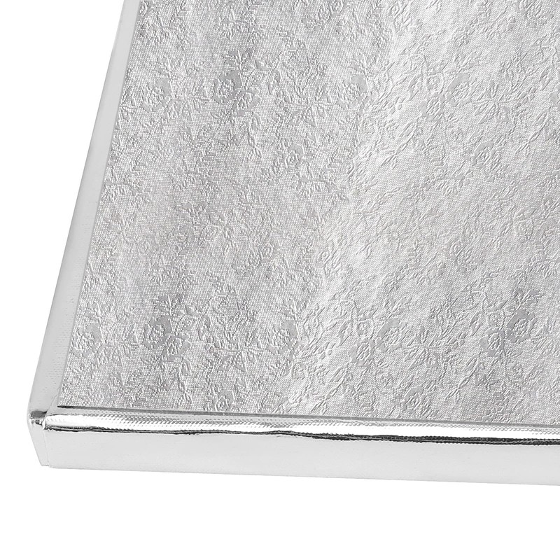 HAKZEON 15 Pack 10 Inch Silver Square Cake Drums, Sturdy