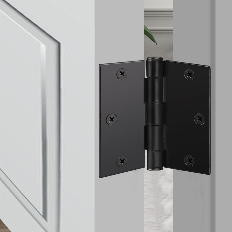 Allucky Matte Black 42 Pack 3x3 Inch Interior Door Hinges
