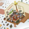 4 Sets DIY 3D Fun Mini Panda House Sticker Scenes