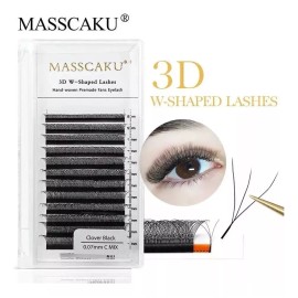 Masscaku Paquete De Extensiones De Pestañas Masscaku 3d Clover Fan