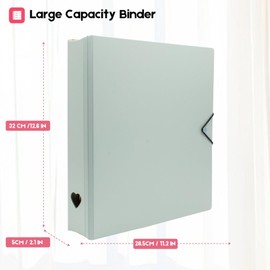 A4 Photo Album for Instax Mini 11 12 9 8+ 8 7+ LiPlay Film, Photo Card Binder for Polaroid SnapTouch PIC-300 Z2300 Photo Printer, 2x3 Photo Book for Kpop Card (Mint)