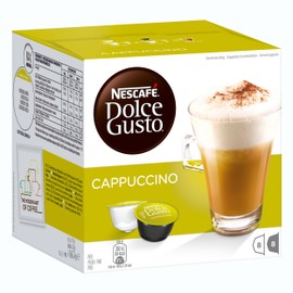 Coffee Capsule | Nescafé | Dolce Gusto Cappuccino Coffee Capsules 16 Pieces | Total Weight 186 Grams