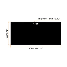 PATIKIL 2pcs 13 Glass 108x90mm Welding Lens Shade Hardened Glass Black Darkening Filter Plate Cover Replacement for Welding Helmet Hood