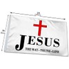 Aihccy Jesus The way Truth Life Flag Banner 3x5Feet Garden