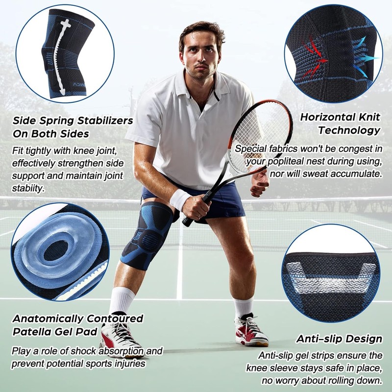 NEENCA Knee Brace, Compressed Knee Support for Men Women with