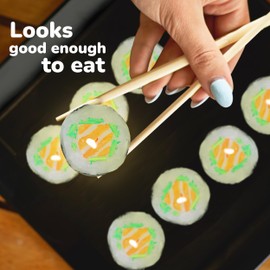 TILTECH Realistic Sushi Candle – Novelty Gift That Looks Like Salmon with Avocado and Rice – Aesthetic Decor for Sushi Lovers