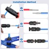 Elecoutek Solar Plug Set for 2.5/4/6 mm² Solar Cable, Solar