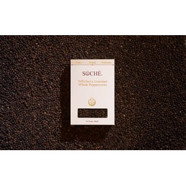 Soché Tellicherry Black Peppercorns 200 g, Hand Selected Whole Pepper from the Malabar Coast | Pure, Aromatic and Ethically Sourced | Climate Friendly Resealable Pack | The Finest & Purest Essentials