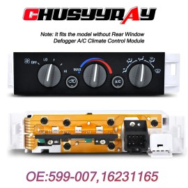 CHUSYYRAY For Chevy GMC C1500-C3500 K1500-K3500 Truck GM A/C Heater Climate Control Switch