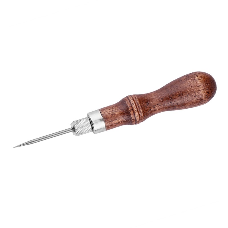 4 In 1 Wooden Handle Leather Stitching Sewing Awl DIY