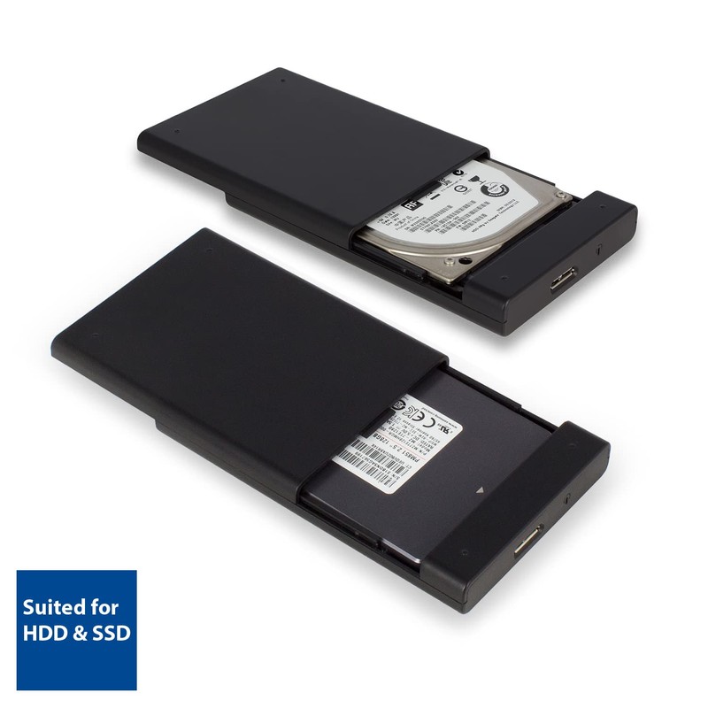 ACT 2.5 Inch Hard Drive Enclosure External SATA HDD/SSD 9.5mm