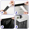 Homakover Sink Curtain, Self Stick Adhesive Waterproof Fabric Under Sink