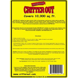 Critter Out Mouse Repellent: Critter Out Mouse and Rat Repellent 32oz Concentrate