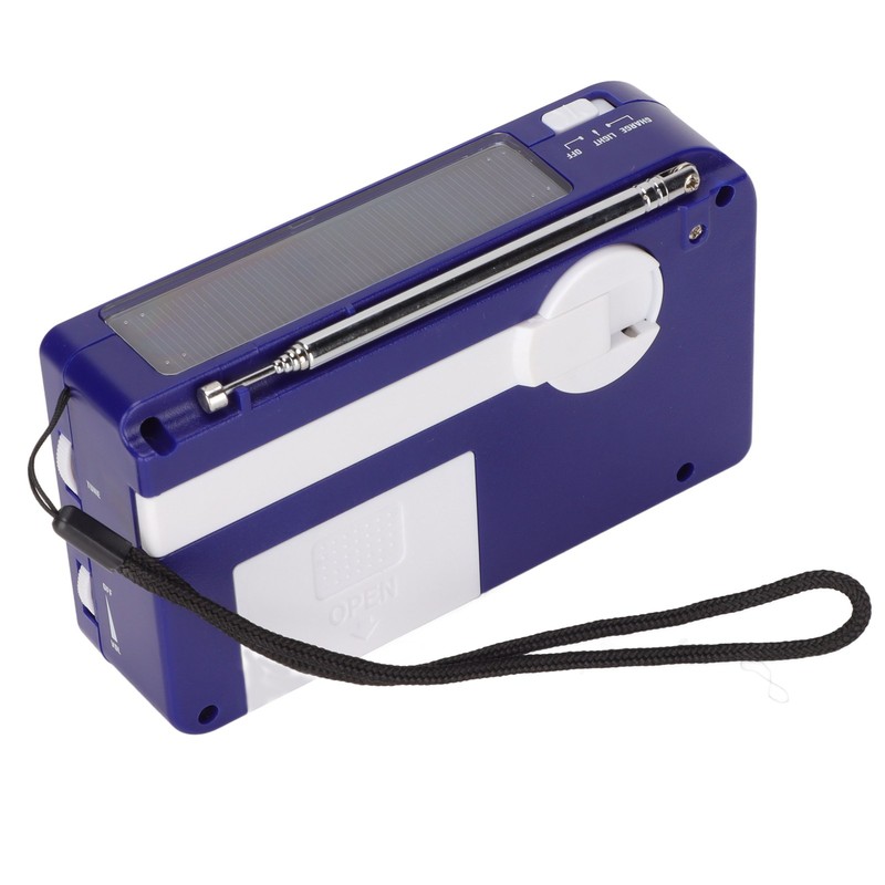 RD‑638T Hand Crank Flashlight Radio Multifunctional Portable Solar Emergency Weather