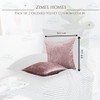 ZIMEL HOMES Pack of 2 Crushed Velvet Cushion Covers 43