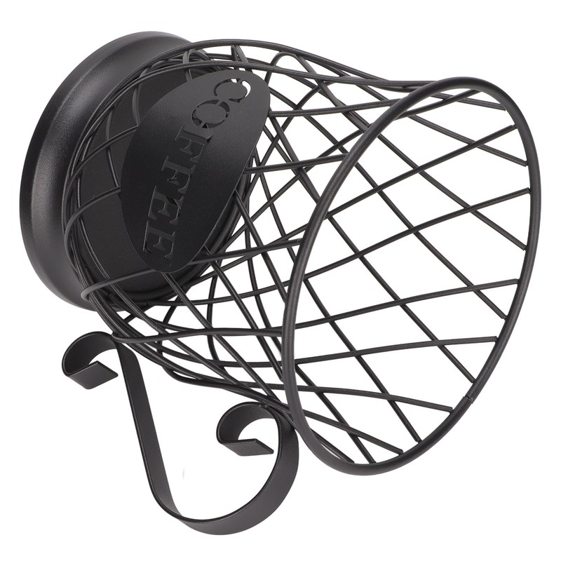 Iron Coffee Pod Holder Organizer Large Capacity Coffee Capsule Storage
