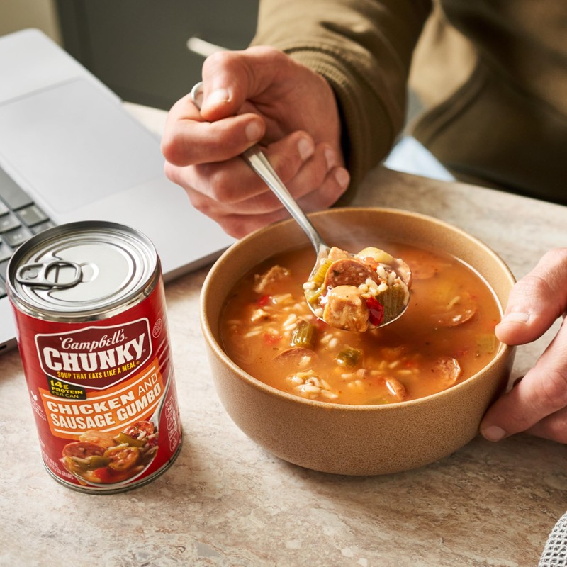 Campbell’s Chunky Soup, Chicken and Sausage Gumbo, 18.8 oz Can