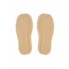 The Felt Store Cork Insoles for Men and Women - 2.5mm Thick, Durable Shoe Inserts, Made with Natural Cork, Shock Absorption, Light Weight & Thin Cork Shoe Insoles, 2 Pair