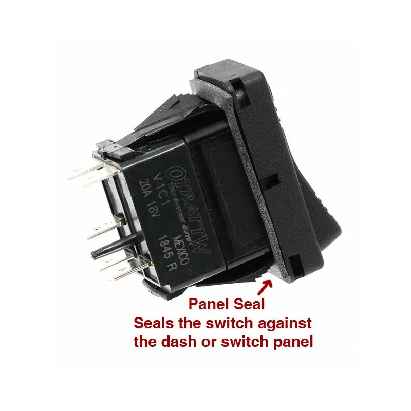 Carling Technologies OTRATTW Carling Tech Contura XII Rocker Switch, Polaris,