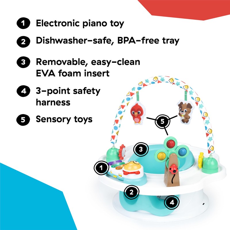 Baby Einstein SuperSeat Touch of Tunes 3-in-1 Activity Seat, with