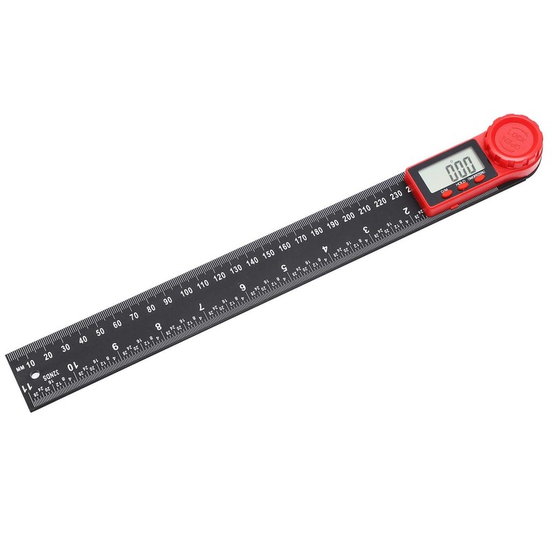 TOPWAY Digital Angle Finder 12 Inch 300mm, Carbon Fibre 0-360°