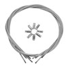WOONEKY 4 Pack Galvanized Steel Wire Luggage Hanging Hardware Wire