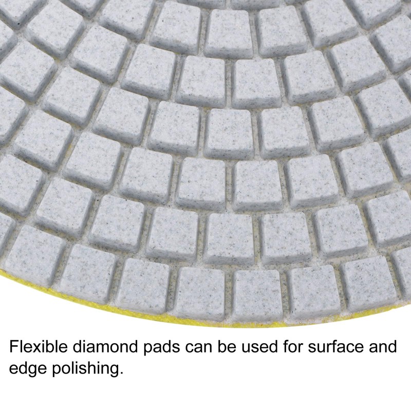 uxcell Diamond Polishing Pad 7-Inch 100 Grits Wet/Dry Grinding for