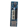 PCI-E 1X Extension Cable Cord Riser Card Power USB Extender